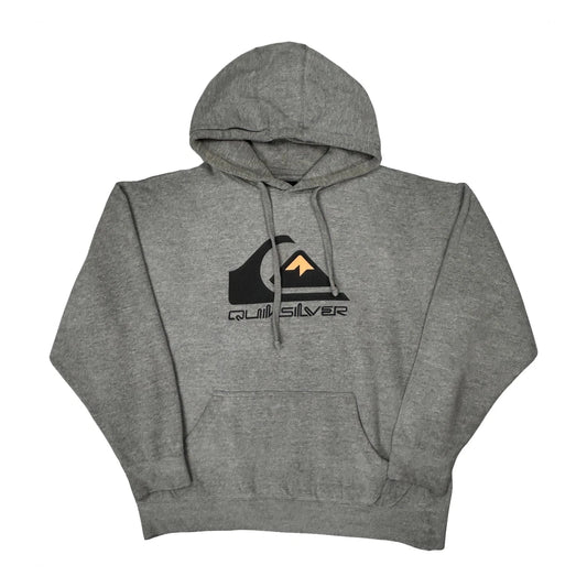Quiksilver Hoodie - XL Grey Cotton Blend