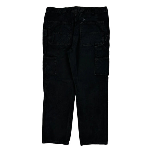 Brahma Cargo Trousers - 40W 31L Black Cotton