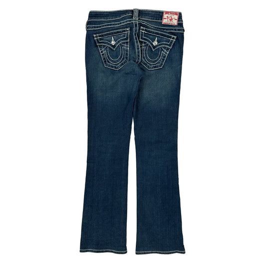 Disco Becky True Religion Boot Cut Jeans - 28W US 2 Blue Denim