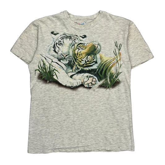 Hanes Single Stitch T-Shirt - Medium Grey Cotton