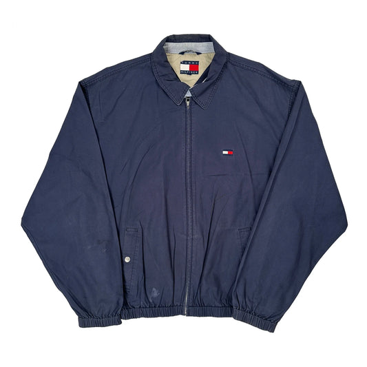 Vintage Tommy Hilfiger Jacket - Large Blue Cotton