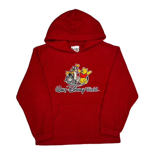 Kids Disney Cartoon Hoodie - Large Red Polyester