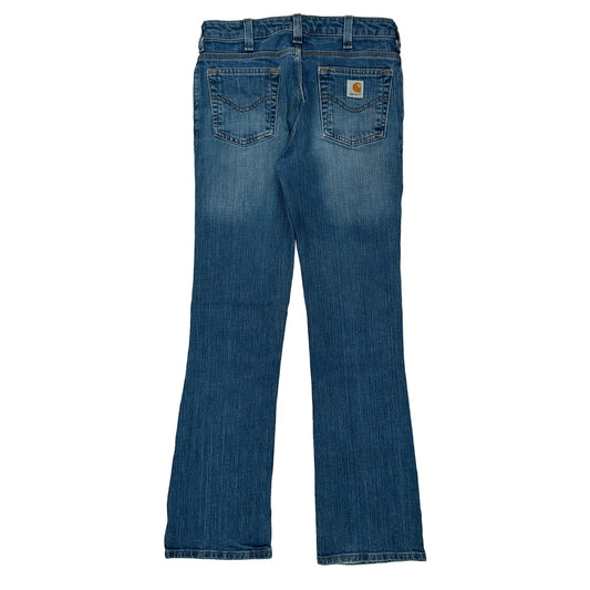 Carhartt Boot Cut Jeans - 28W UK 8 Blue Denim