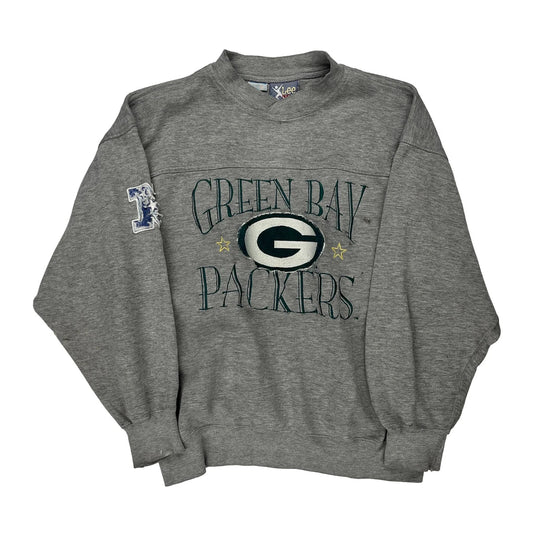 Vintage Green Bay Packers Lee Sport Nfl Sweatshirt - Large Grey Cotton