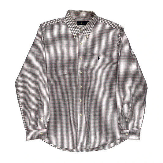 Ralph Lauren Checked Shirt - XL Blue Cotton