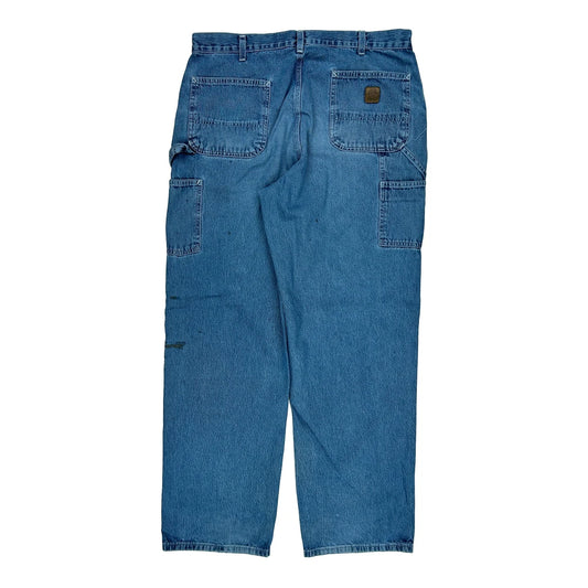 Carhartt Carpenter Jeans - 35W 33L Blue Cotton