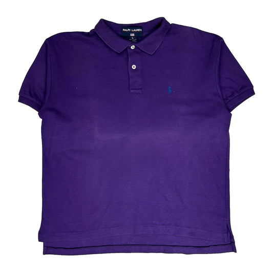 Polo Sport Ralph Lauren Polo Shirt - Large Purple Cotton