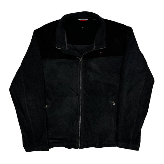 Tommy Hilfiger Fleece Jacket - Large Black Polyester