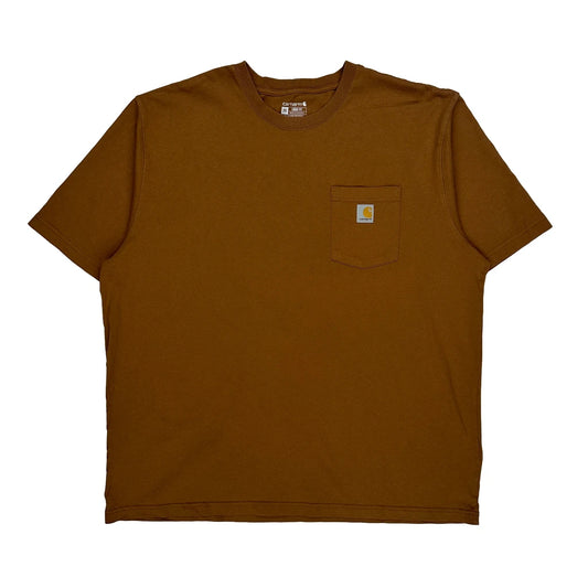 Carhartt T-Shirt - 2XL Brown Cotton