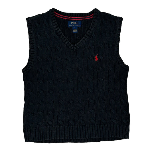 Age 5 Polo By Ralph Lauren Sweater Vest - Small Black Cotton