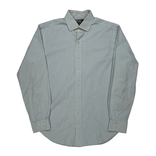 Polo By Ralph Lauren Checked Shirt - Medium Green Cotton
