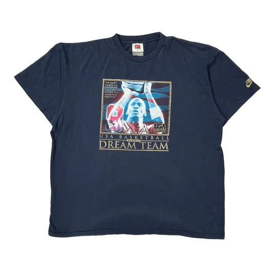 USA Basketball Dream Team Nike Graphic T-Shirt - XL Navy Cotton