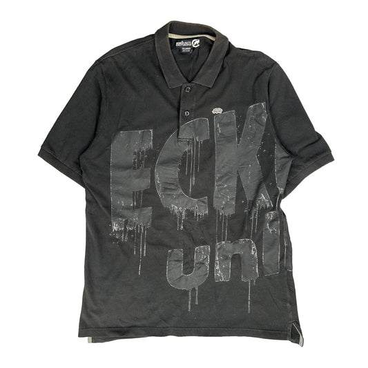 Ecko Unltd Graphic Polo Shirt - XL Black Cotton