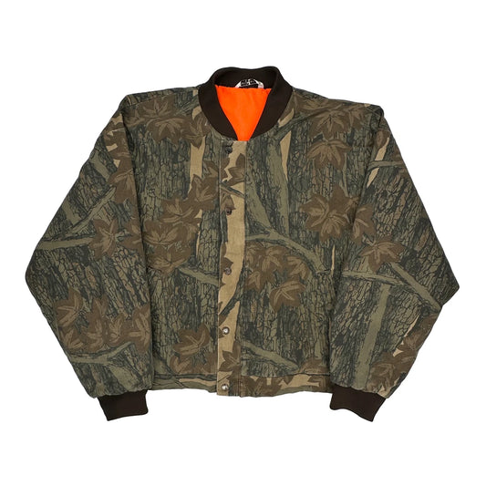 Reversible Unbranded Camo Bomber Jacket - 2XL Camo Polyester