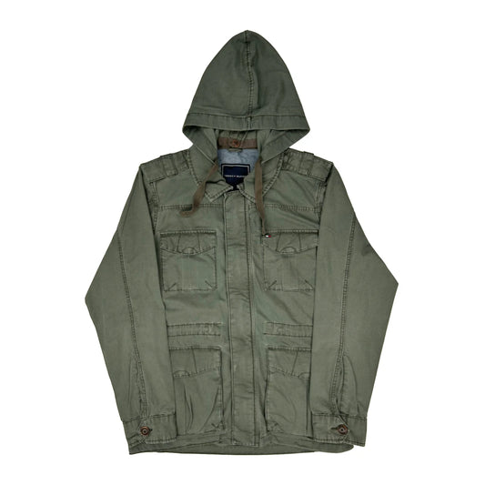 Tommy Hilfiger Military Field Jacket - Medium Green Cotton