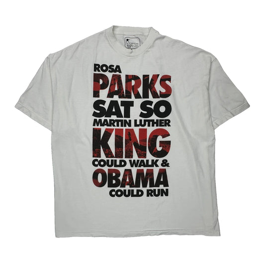 Inspirational Quote Rocawear T-Shirt - 2XL White Cotton