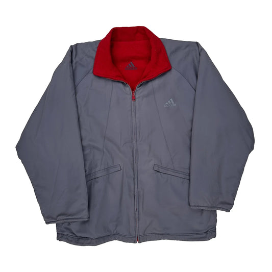 Adidas Jacket - Large Red Polyester