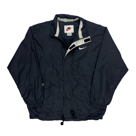 Nike Spellout Windbreaker - Small Navy Nylon