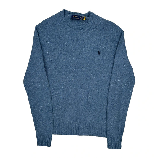 Polo By Ralph Lauren Jumper - Medium Blue Wool Blend