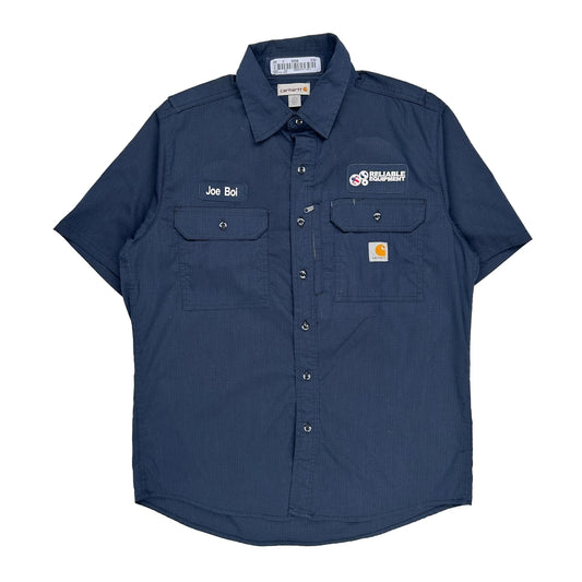 Reliable Equipment Carhartt Short Sleeve Shirt - Large Blue Cotton