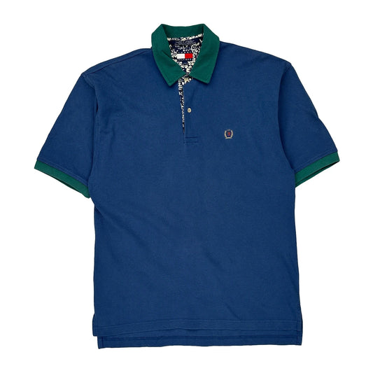 Tommy Hilfiger Polo Shirt - Large Blue Cotton