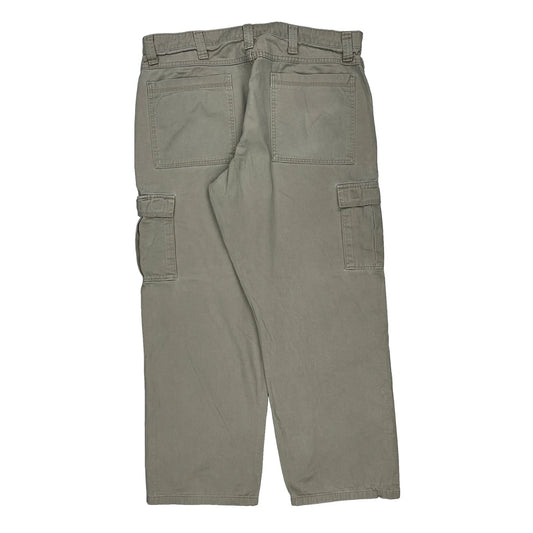 Wrangler Cargo Trousers - 38W 30L Khaki Cotton