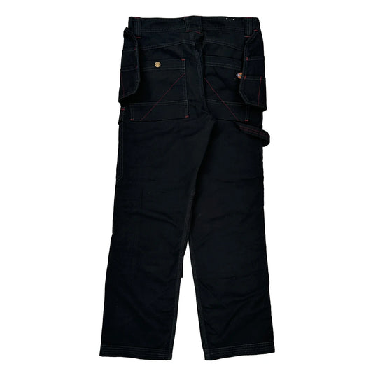 Dickies Cargo Trousers - 30W 32L Black Cotton