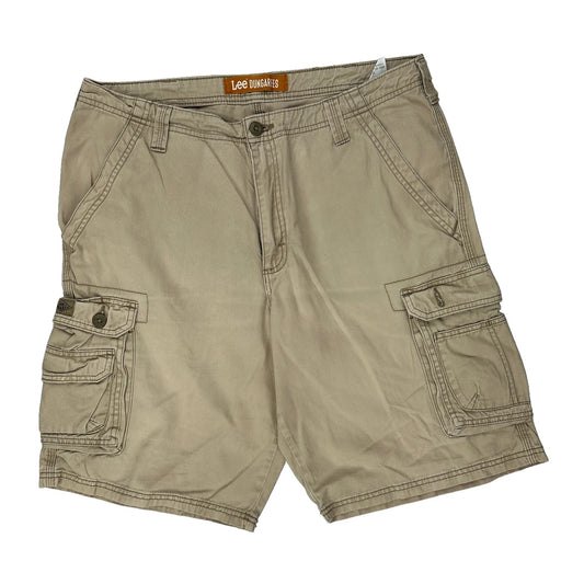 Lee Cargo Shorts - 36W 10L Beige Cotton
