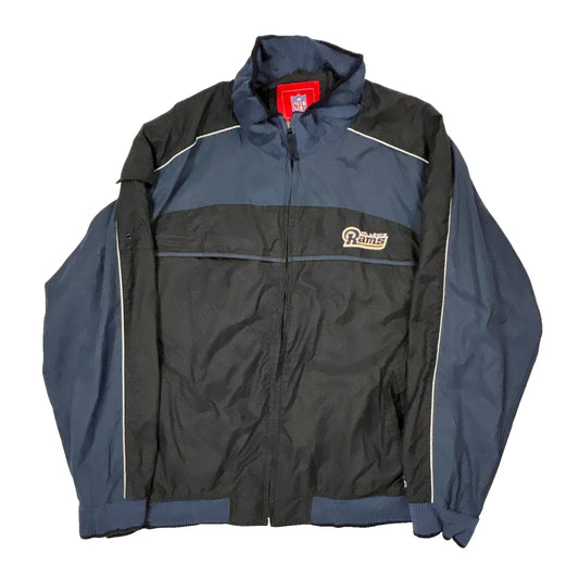 Los Angeles Rams Nfl Football Track Jacket - 2XL Blue Polyester