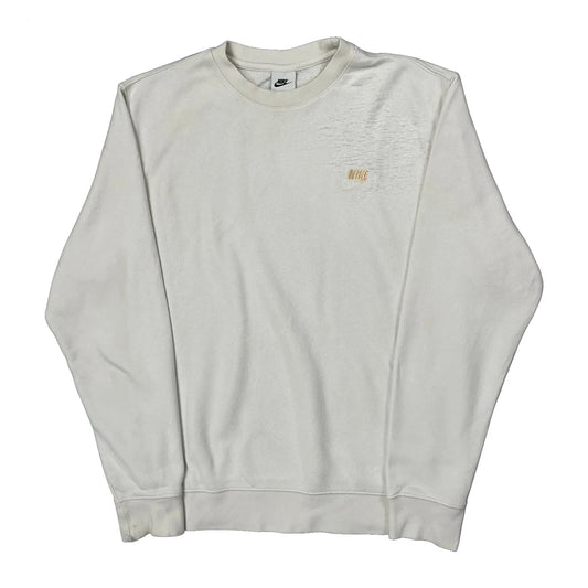 Nike Sweatshirt - Medium White Cotton