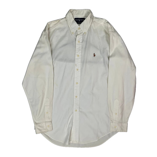 Yarmouth Ralph Lauren Shirt - Medium White Cotton