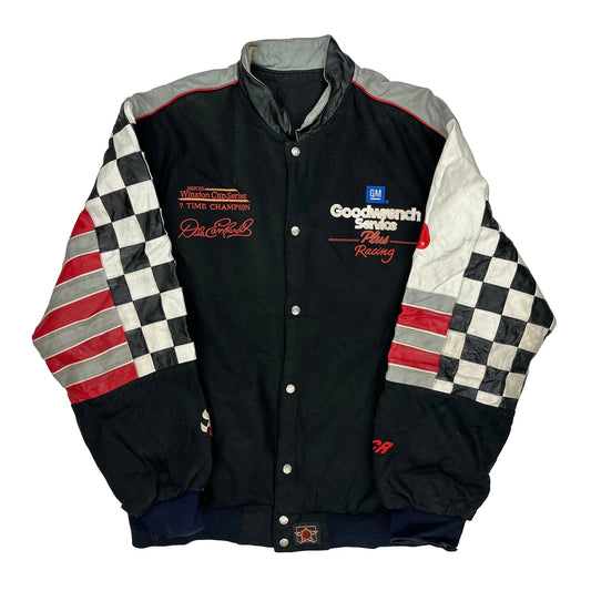 Goodwrench Service Plus Racing Chase Authentics Nascar Varsity Jacket - XL Red Cotton