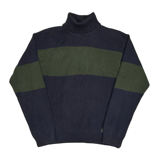 Tommy Hilfiger Striped Jumper - 2XL Navy Cotton