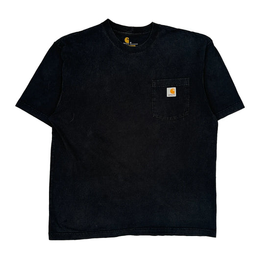 Carhartt T-Shirt - Medium Black Cotton