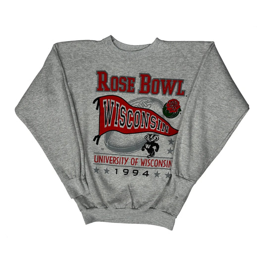 University Of Wisconsin / Rose Bowl Tultex College Sweatshirt - XL Grey Cotton Blend