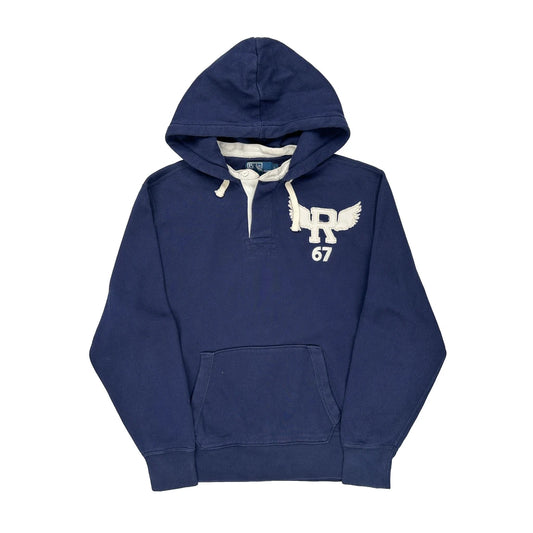 Polo By Ralph Lauren Hoodie - Large Blue Cotton