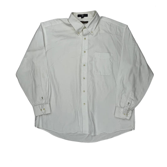 Vintage Tommy Hilfiger Shirt - XL White Cotton