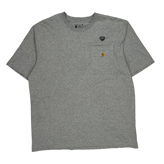 Hs Logo Carhartt T-Shirt - Large Grey Cotton