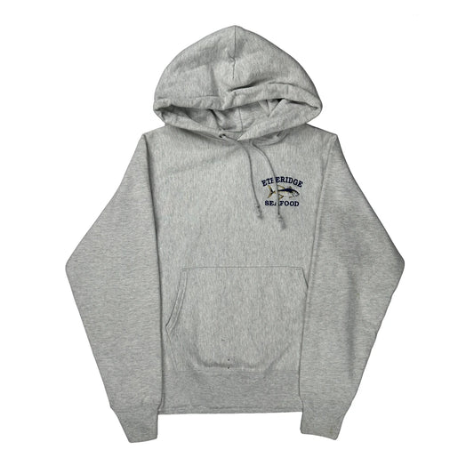 Reverse Weave Champion Hoodie - Small Grey Cotton