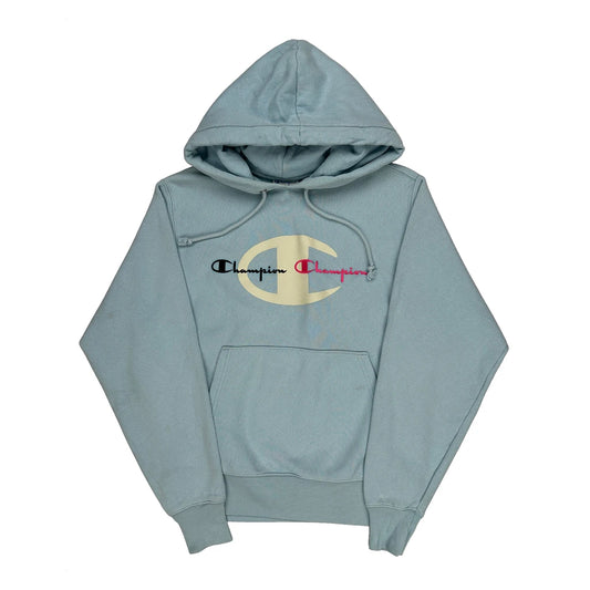 Champion Hoodie - Small Blue Cotton