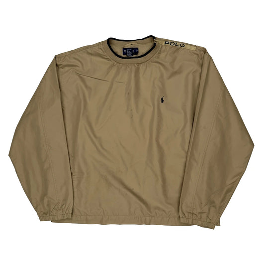 Polo By Ralph Lauren Windbreaker - 2XL Beige Polyester