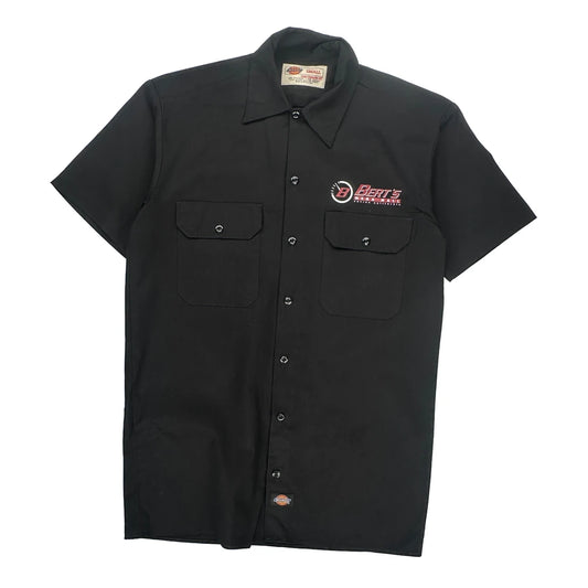Bert'S Mega Mall Dickies Short Sleeve Shirt - Small Black Polyester Blend