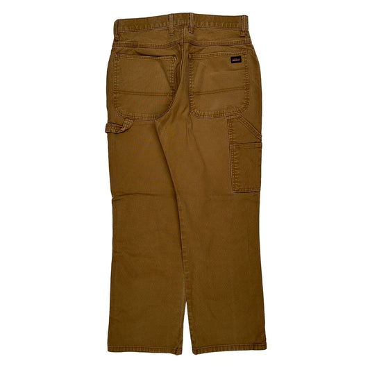 Dickies Carpenter Trousers - 31W 30L Brown Cotton