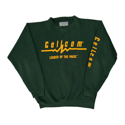 Santee Graphic Sweatshirt - Medium Green Cotton Blend