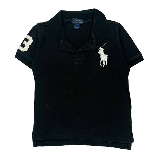 Age 5 Polo By Ralph Lauren Polo Shirt - XS Black Cotton