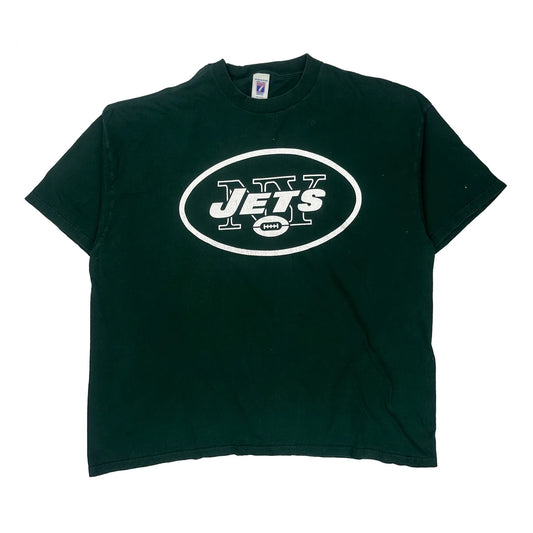 New York Jets Logo 7 Nfl T-Shirt - 3XL Green Cotton