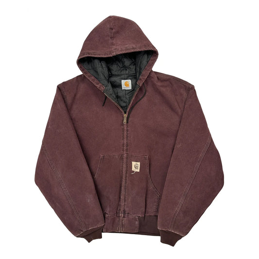 Carhartt J06 Brg Jacket - Medium Burgundy Cotton