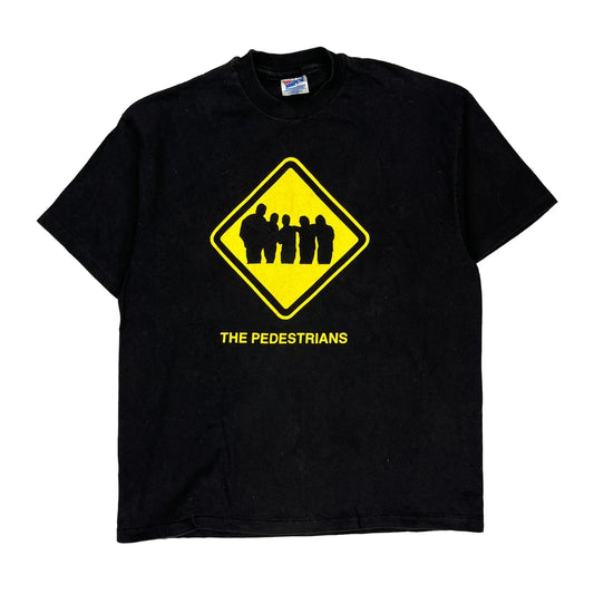The Pedestrians Hanes Single Stitch T-Shirt - XL Black Cotton