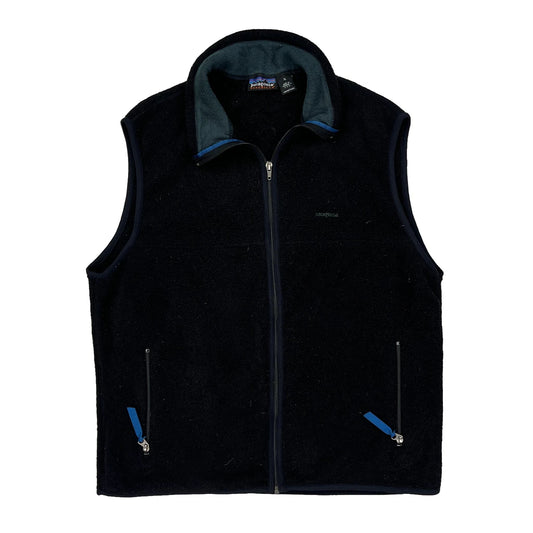 Synchilla Patagonia Fleece Vest - XL Black Polyester