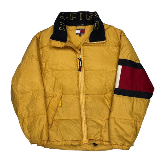 Tommy Hilfiger Spellout Puffer - Small Black Polyester